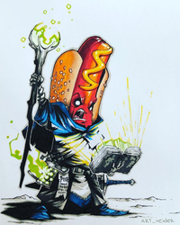 Hot Dog Necromancer